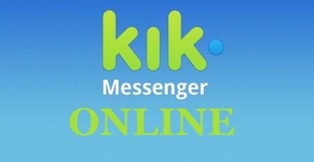kik messenger login in online