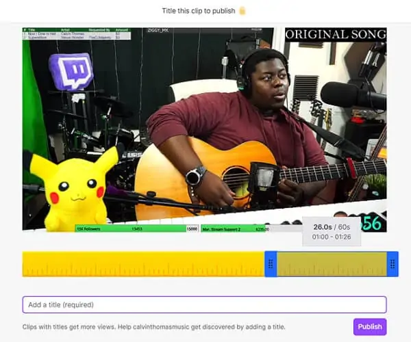 Twitch-Clips-Panel to Edit a Clip